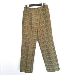 Vintage Hunter Sportswear 60's Wool Plaid High Waist Cropped Pant Trouser